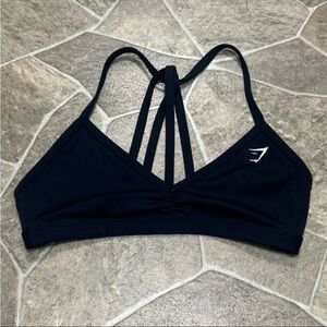 Women's Navy Blue Strappy Sports Bra M